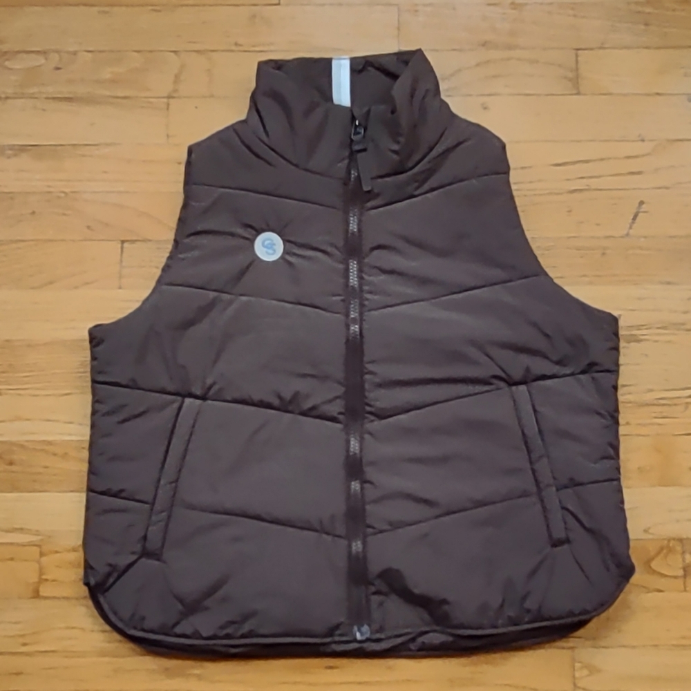 Rhoback Cisco Insulated Vest Performance Womens XL Brown Golf - Company Logo